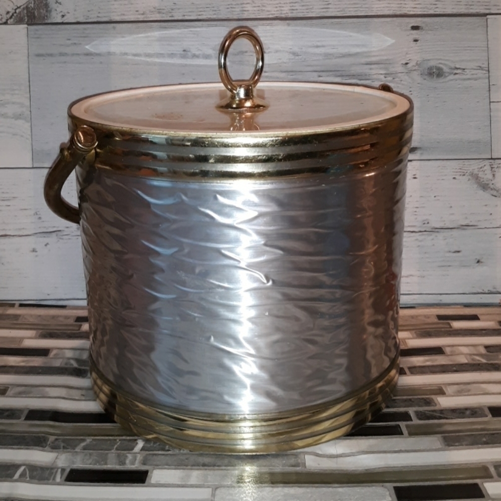 Vintage ice bucket bar pool party